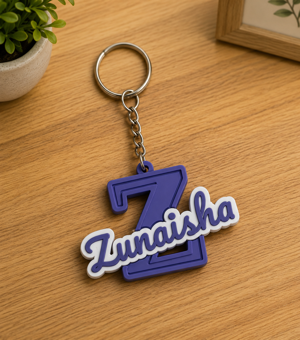Personalized Initial Name Keychain