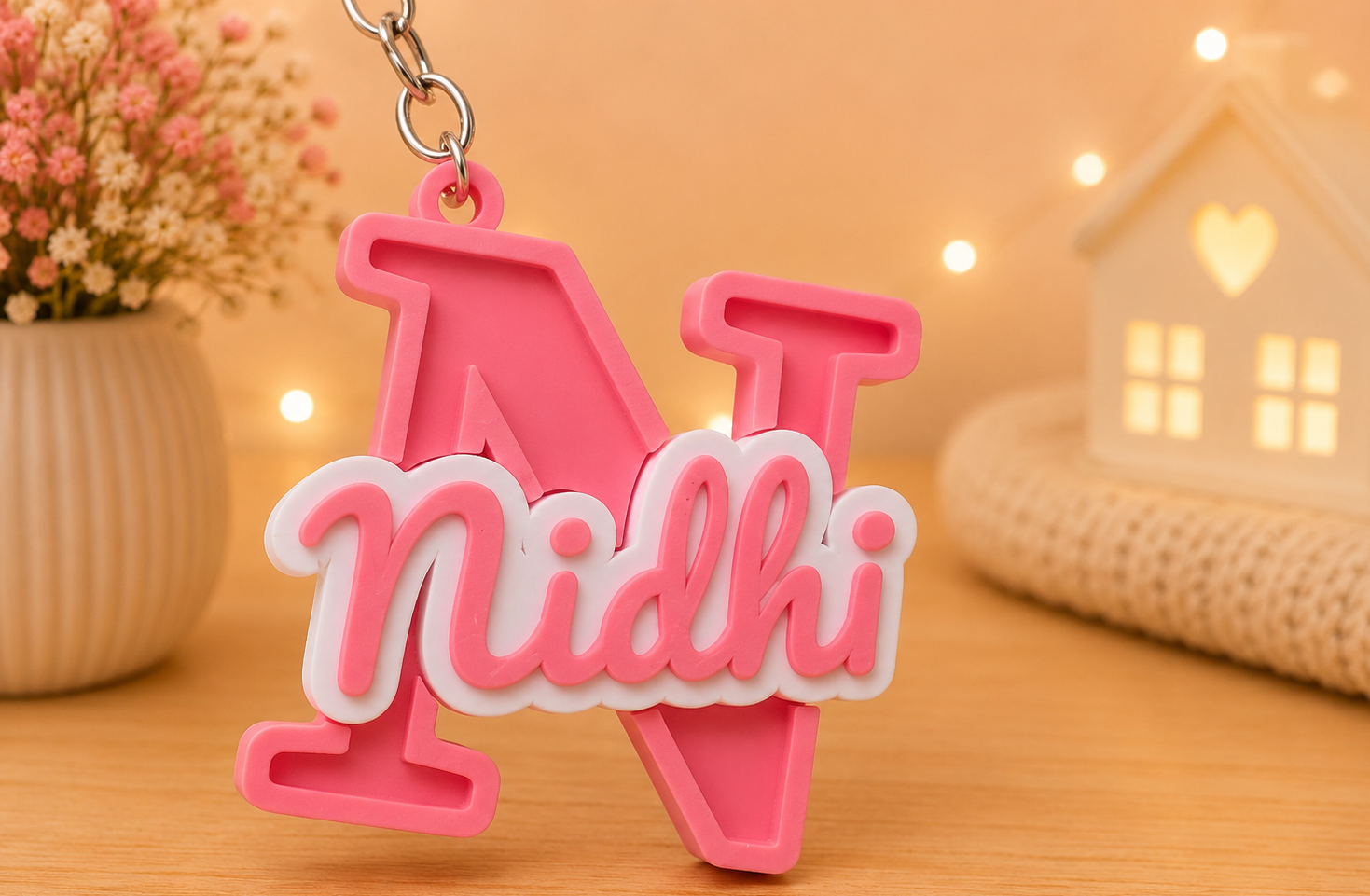 Personalized Initial Name Keychain