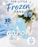 Frozen Inspired 3D Printed Name Stand – Personalized Princess Desk Decor