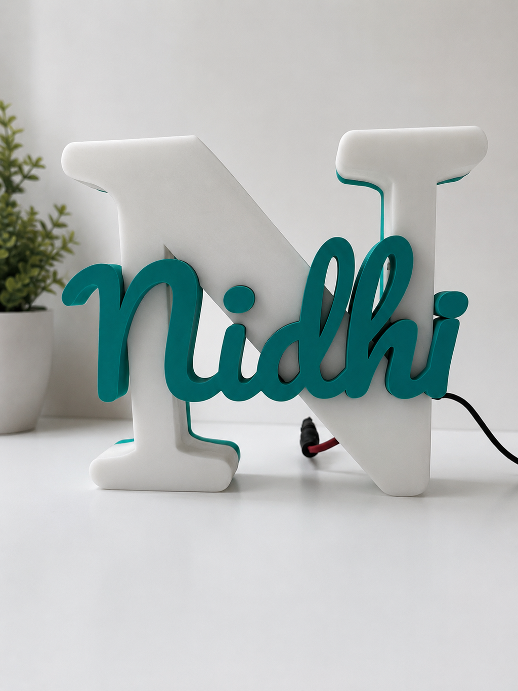 Personalized LED Name Stand