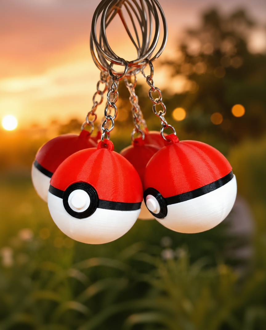 Pokeball Keychain