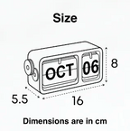 FlipFrame Desk Calendar