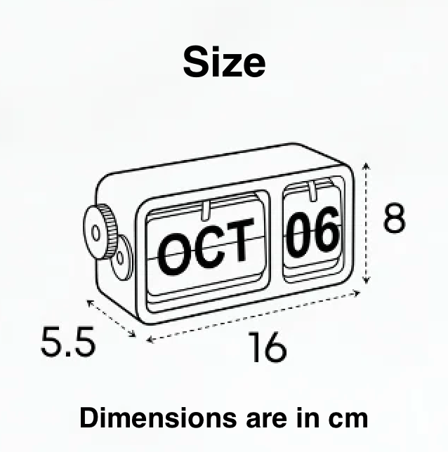 FlipFrame Desk Calendar
