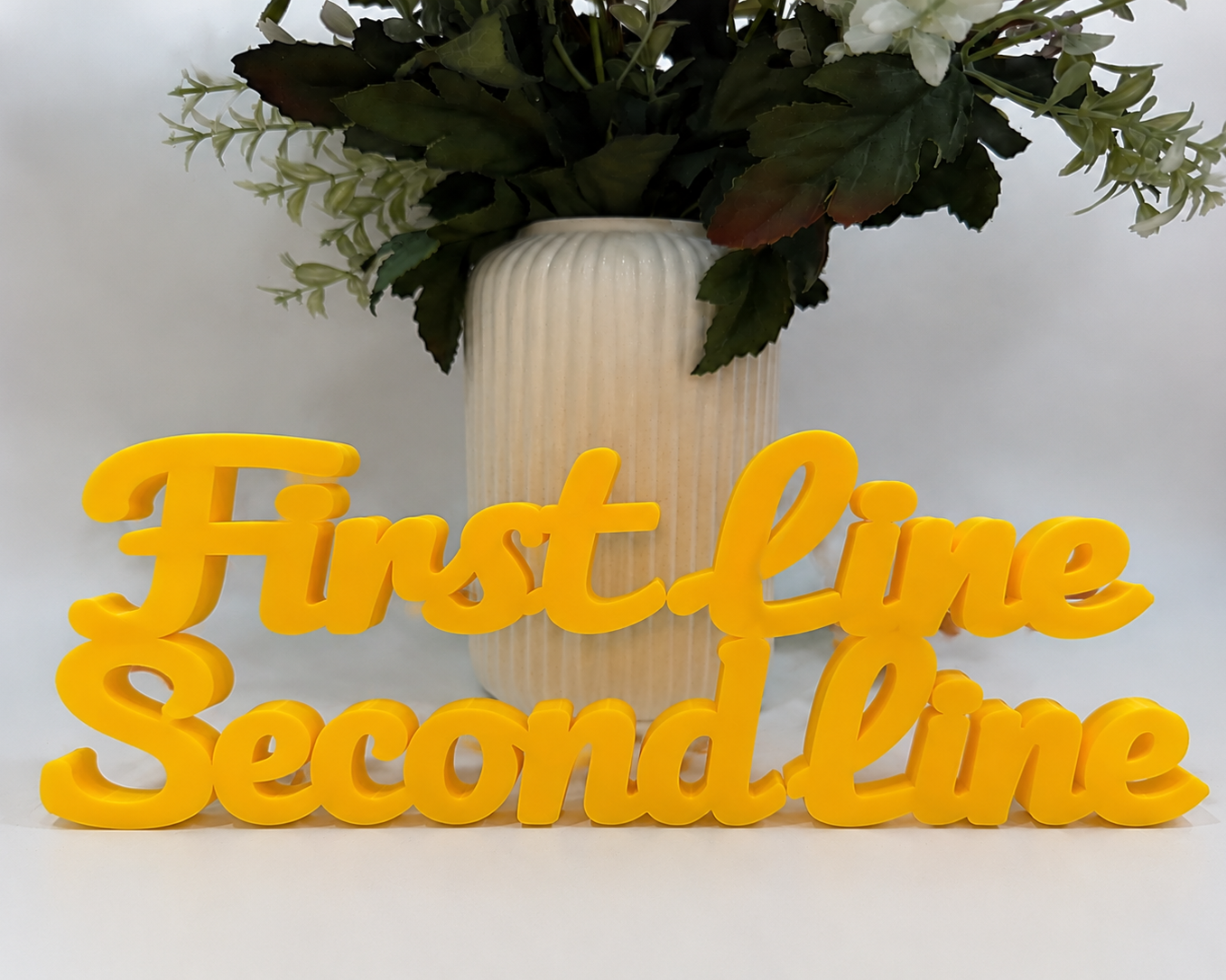 Two Line Custom Text