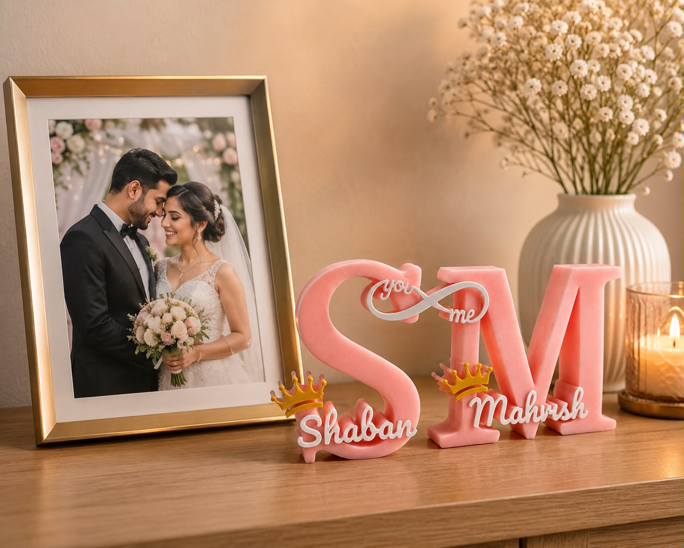 Personalized Couple Name Stand