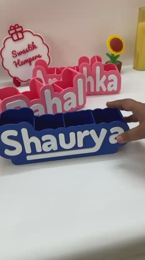 Personalised Name Desk Organiser